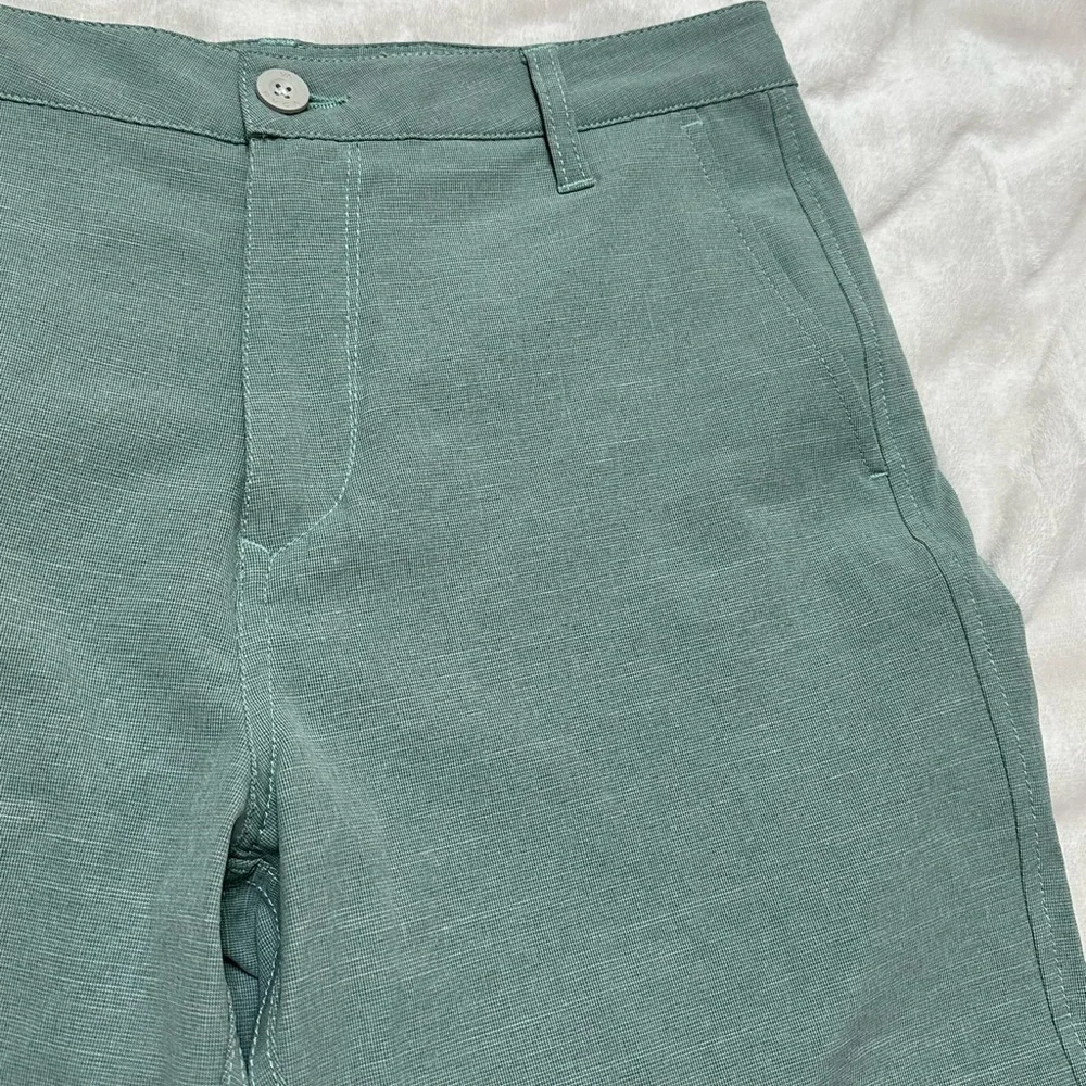 RVCA Dual Purpose Trunk Hybrid Mint Green Swim Amphibian Waist 30